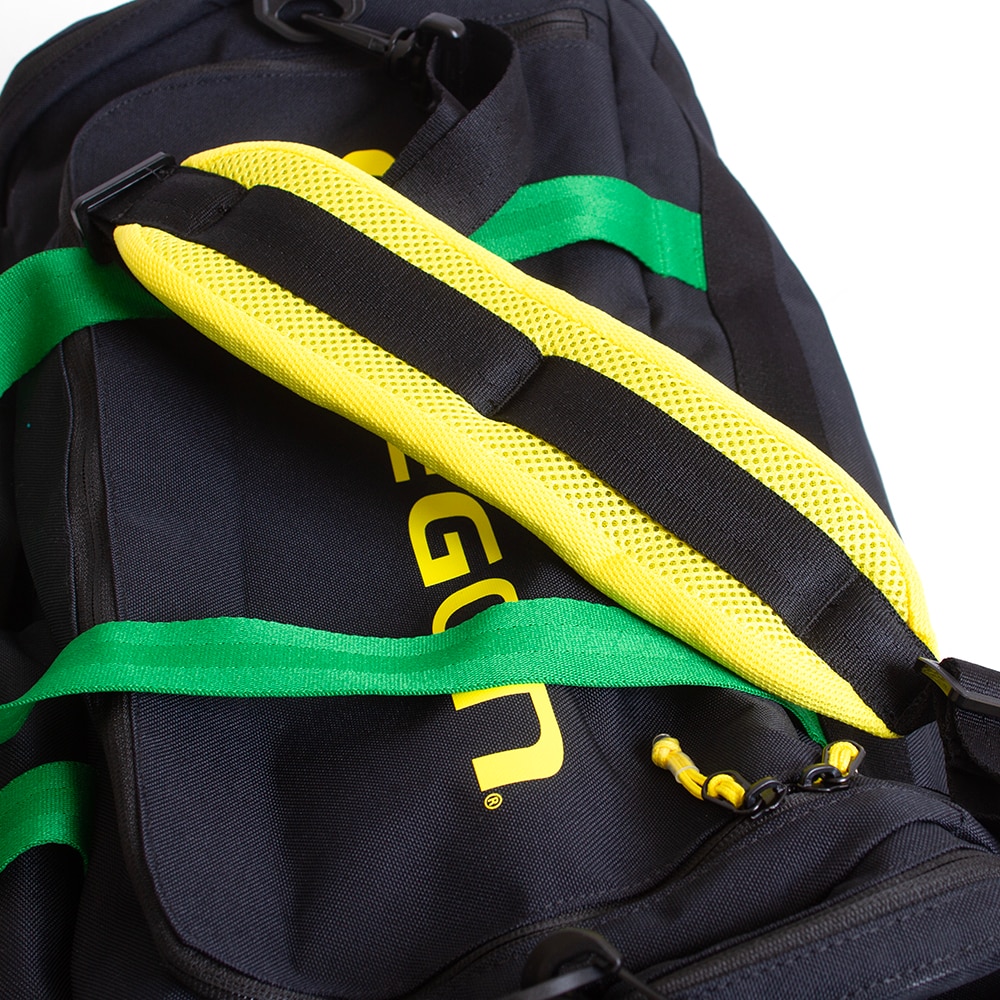 Classic Oregon O, Nike, Black, Duffel, Polyester, Accessories, Unisex, Green strap, 766515